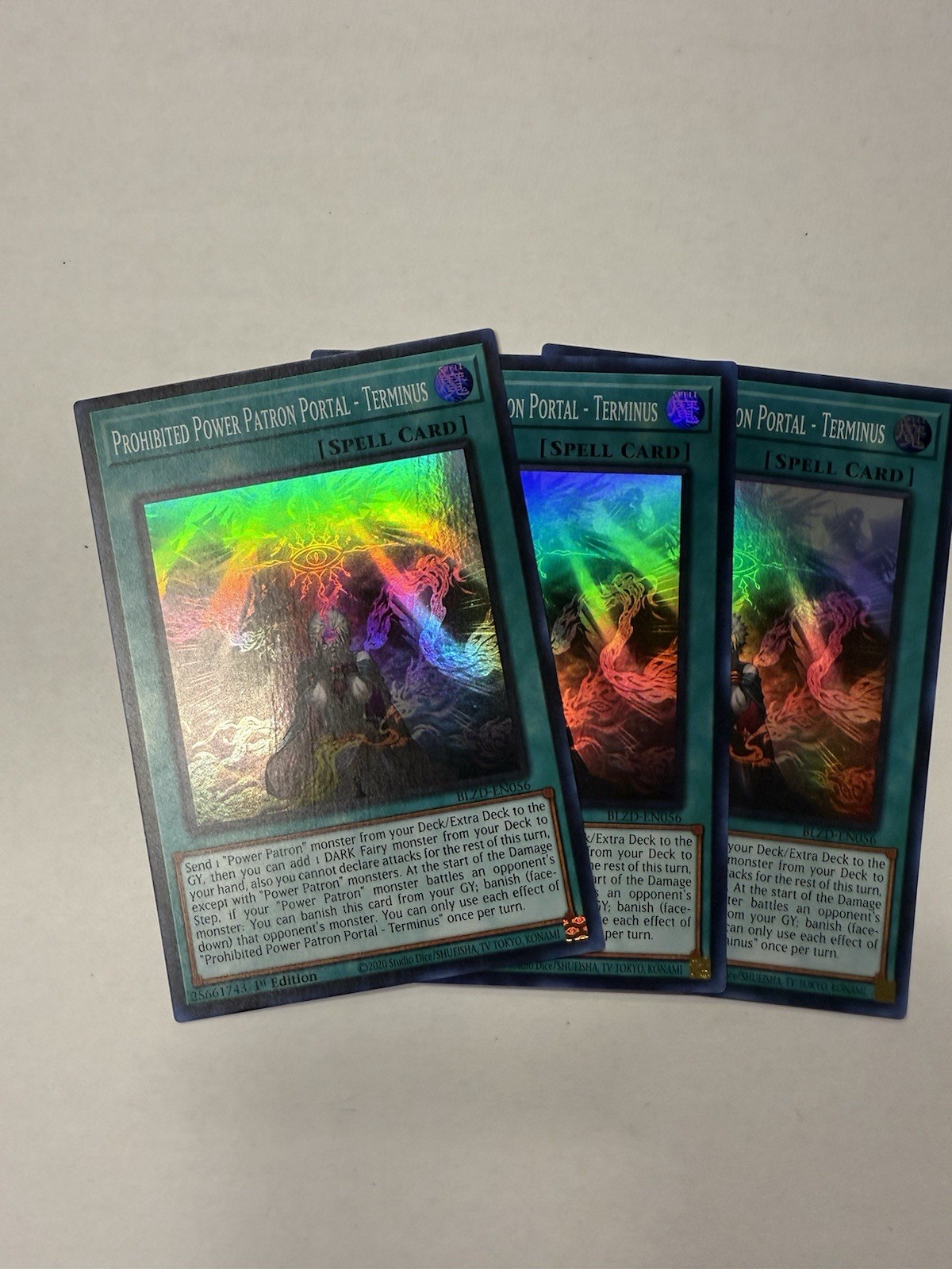 3x Prohibited Power Patrol Portal – Terminus BLZD-EN056 super rare ships 5/8