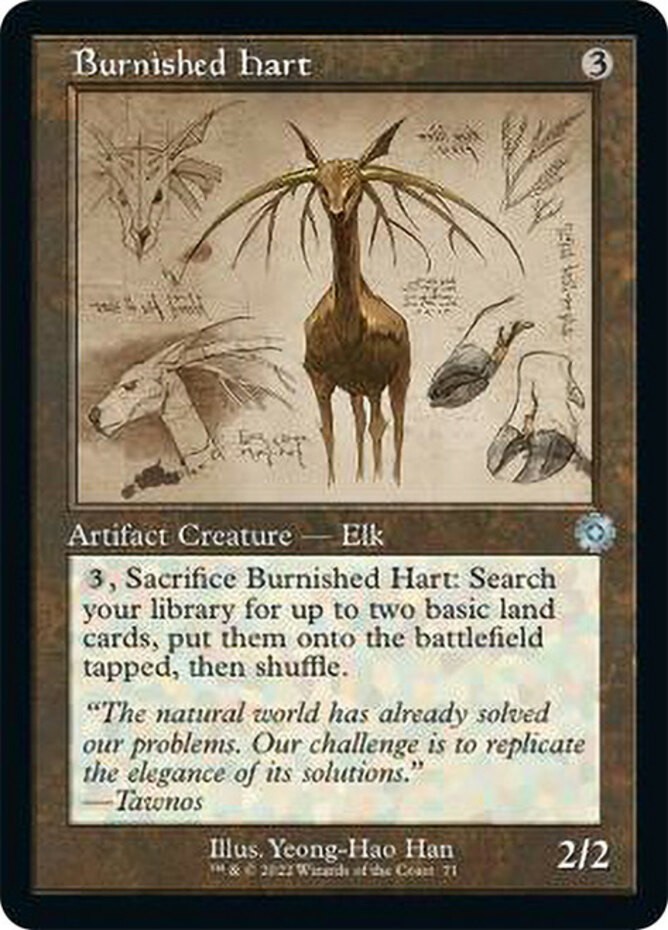 1x Burnished Hart — Retro Schematic – Foil NM-Mint, English The Brothers’ War: