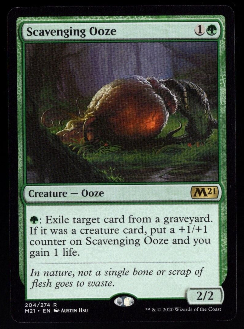 Scavenging Ooze 204/274 Non Foil Rare Core Set 2021 Magic The Gathering NM