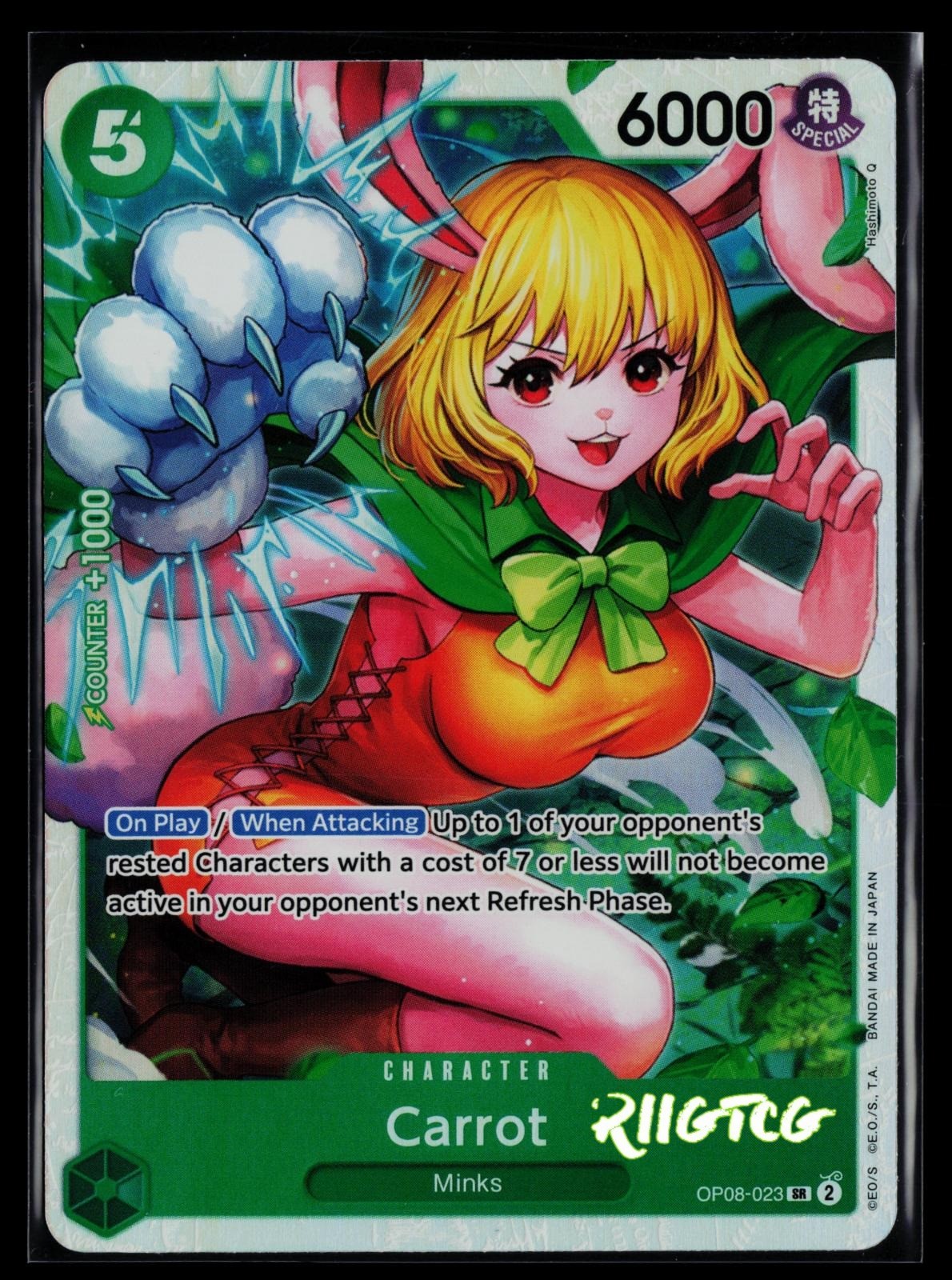 Carrot OP08-023 SR Two Legends One Piece NM