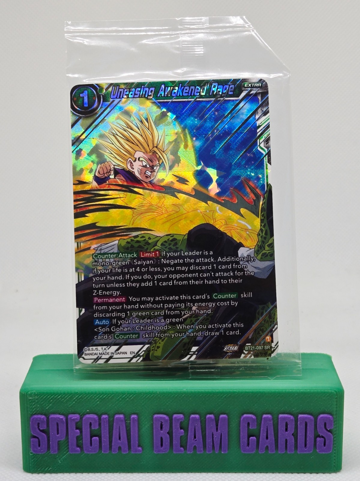 Uneasing Awakened Rage BT21-097 SR Box Topper Sealed