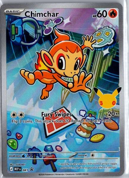 Chimchar 041 First Partner Pack Promo NM Pokemon TCG