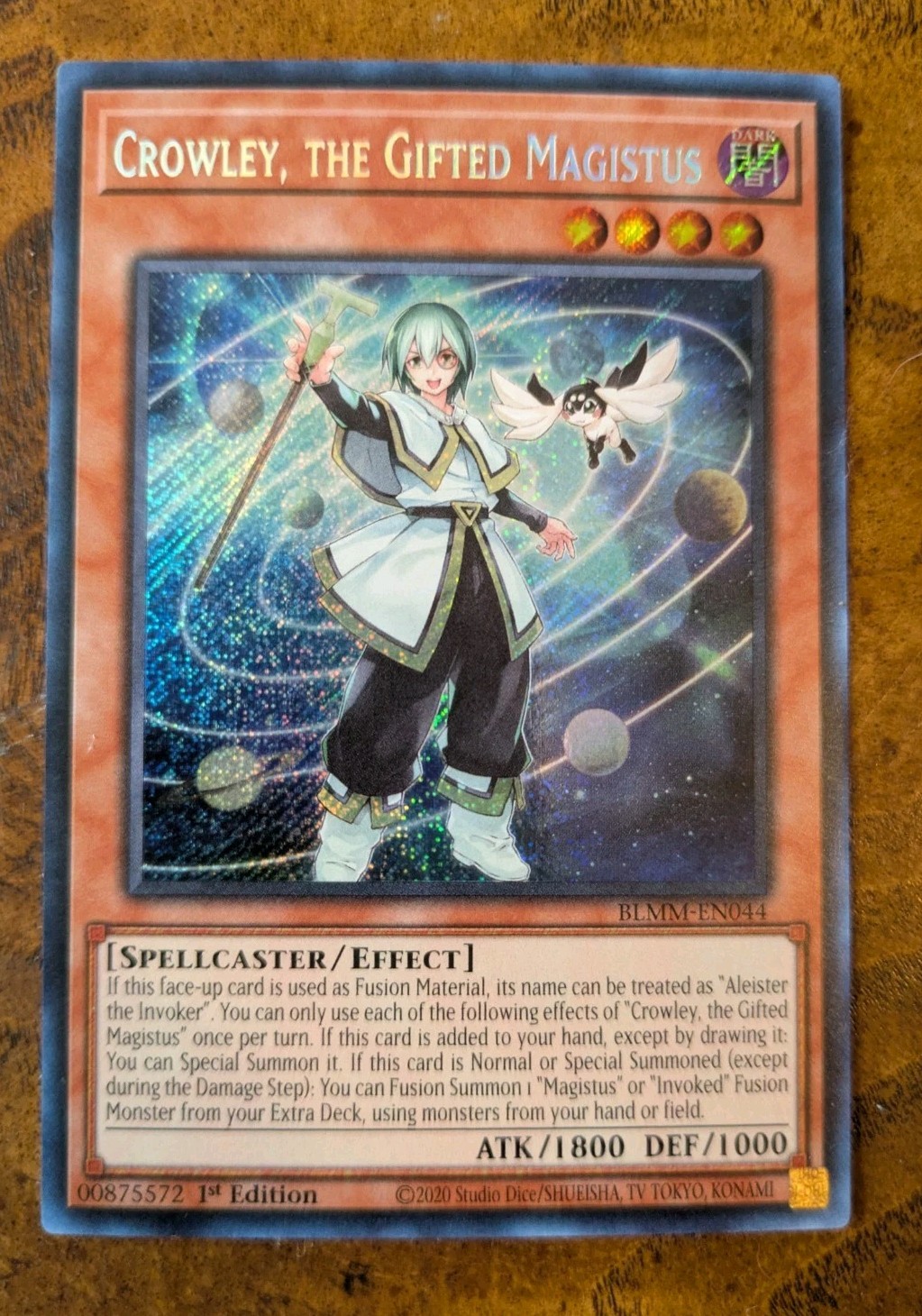 Crowley, the Gifted Magistus BLMM-EN044 Secret Rare 1st Edition NM Yu-Gi-Oh!