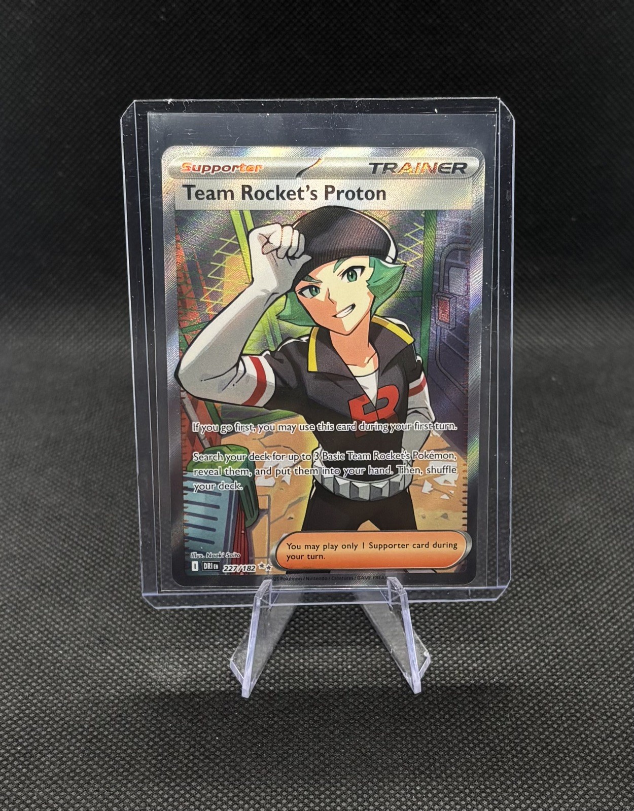 Team Rocket’s Proton 227/182 Destined Rivals Ultra Rare Pokemon TCG