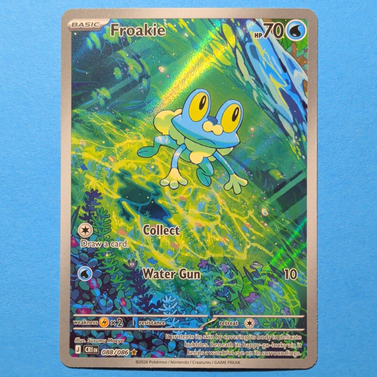 Froakie 088/086 Illustration Rare Pokemon Chaos Rising EN
