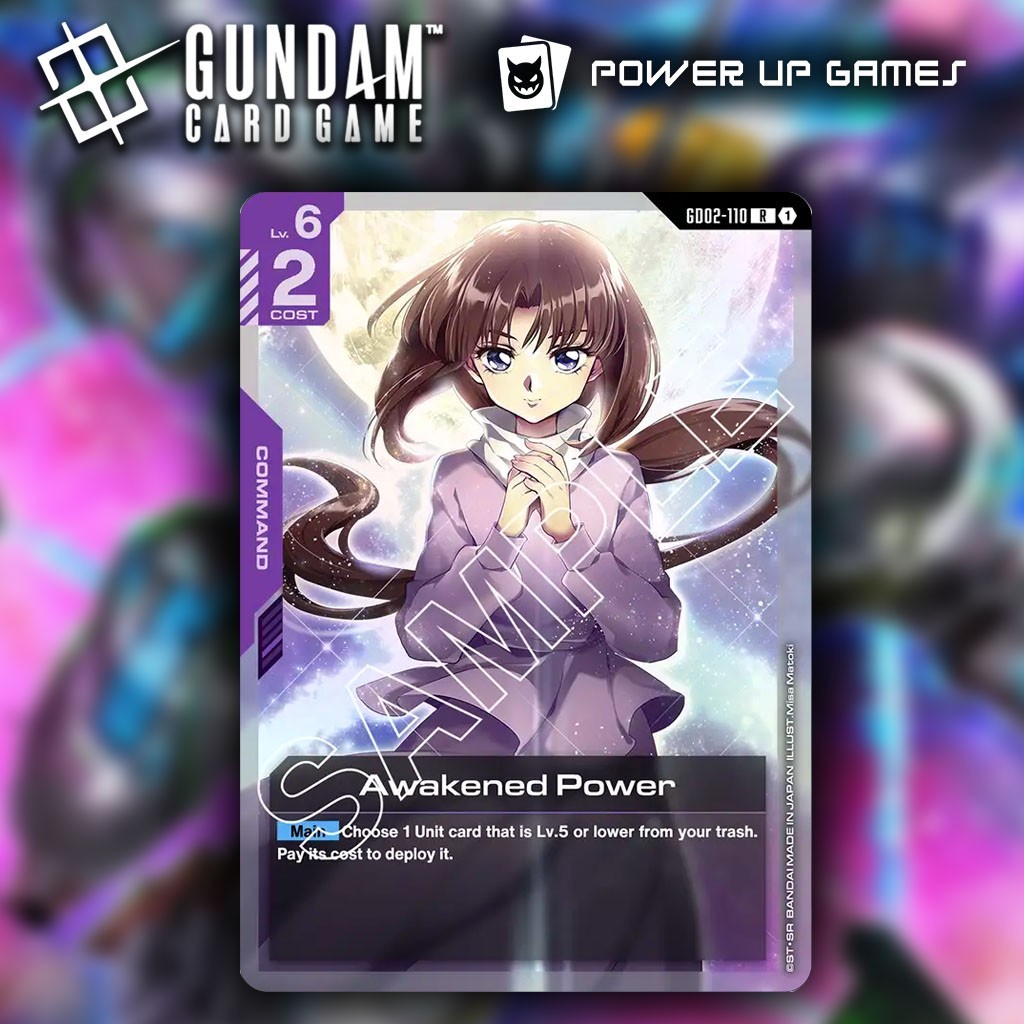 Gundam Card Game GD02 – AWAKENED POWER (GD02-110 R)