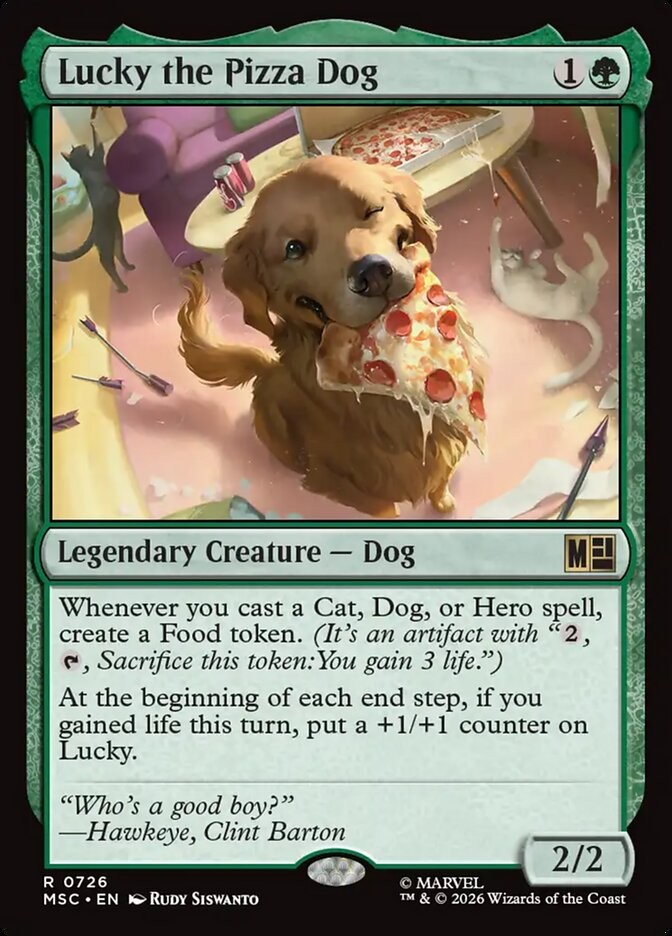 MTG Commander MSH Jumpstart R Lucky the Pizza Dog #0726
