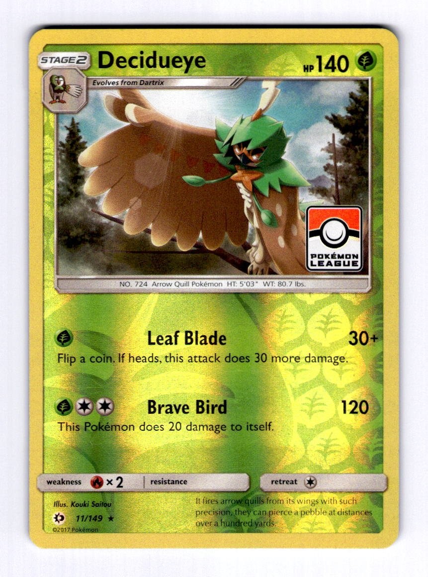 Decidueye (Pokemon League League & Championship Cards #011 Promo Holo LP Pokemon