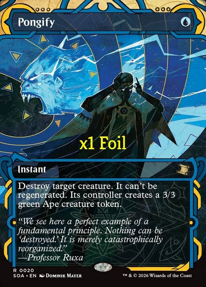 MTG Foil Secrets of Strixhaven: Mystical Archive SOA Pongify MINT