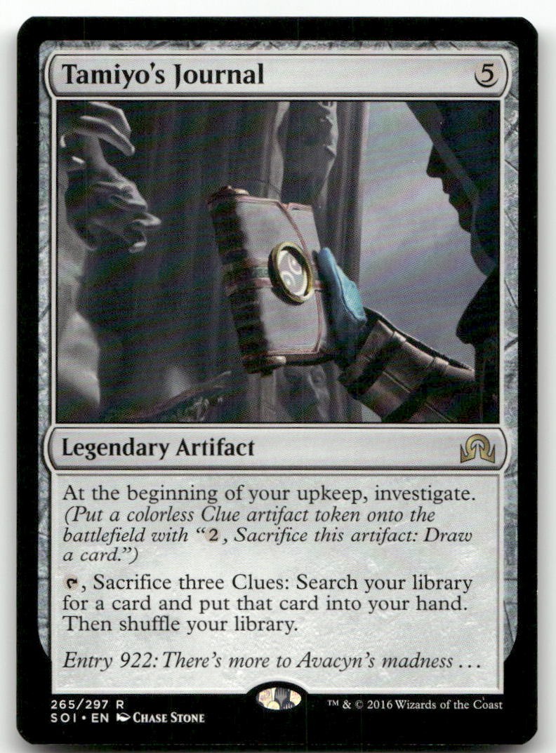 Tamiyo’s Journal (Entry 922) #265 (LP) Shadows over Innistrad SOI Magic MTG