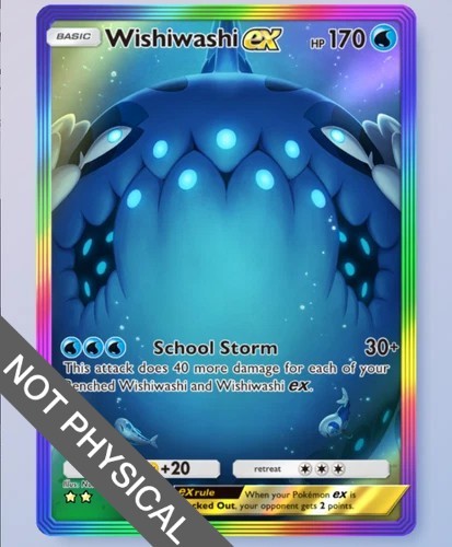Wishiwashi Rainbow Rare 2⭐, Pokemon TCG Pocket, Celestial Guardians, English