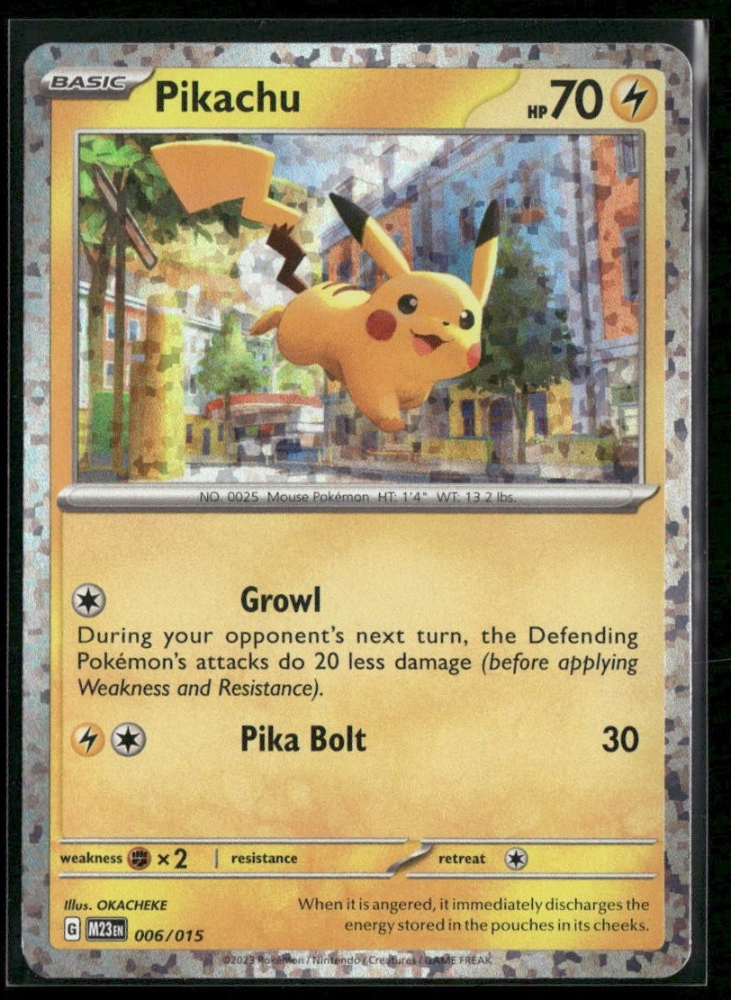 Pikachu 006/015 holo Promo McDonald’s Collection 2023 Pokemon Holo Near Mint