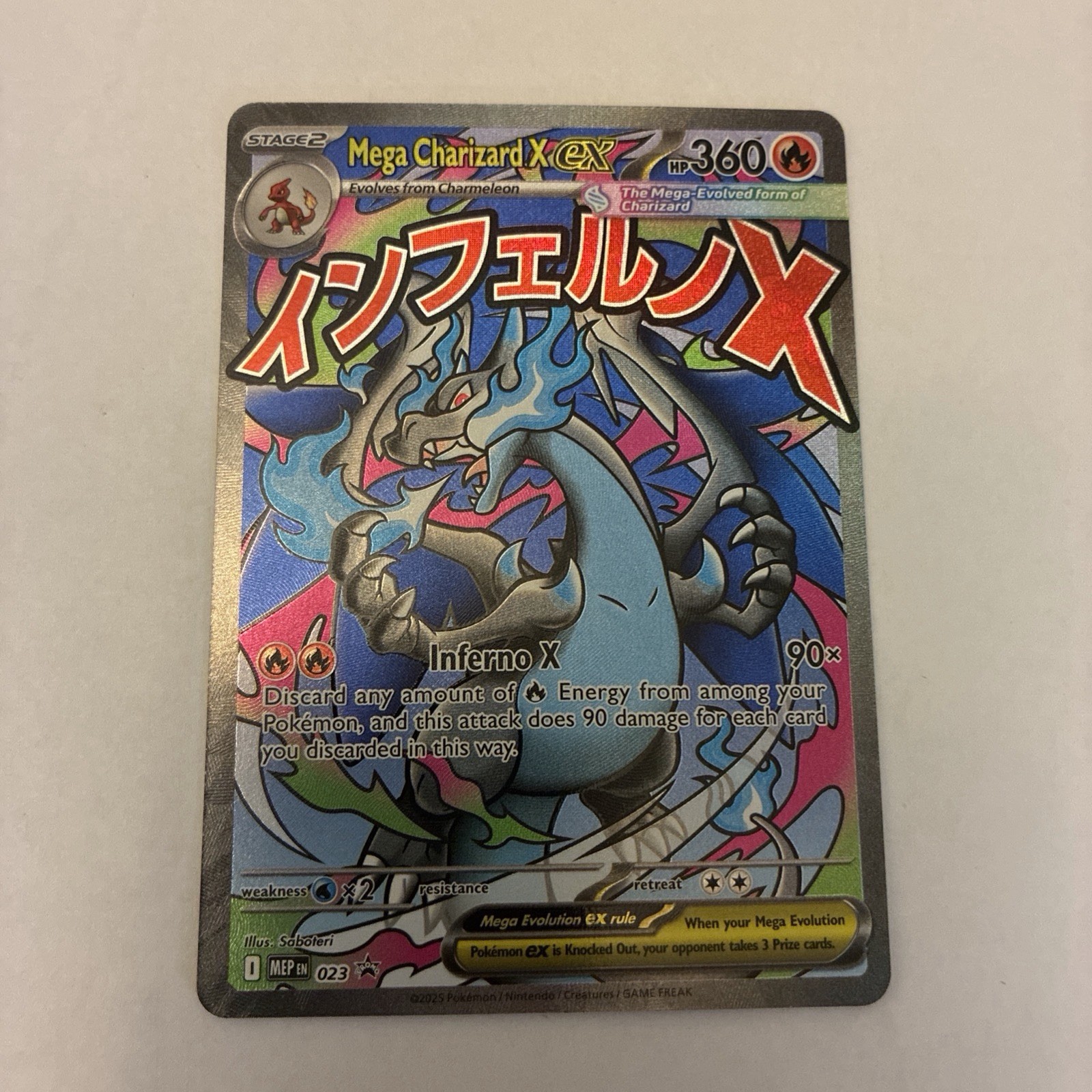 2025 ME: Mega Evolution Promo Mega Charizard X ex – 023 Promo #023