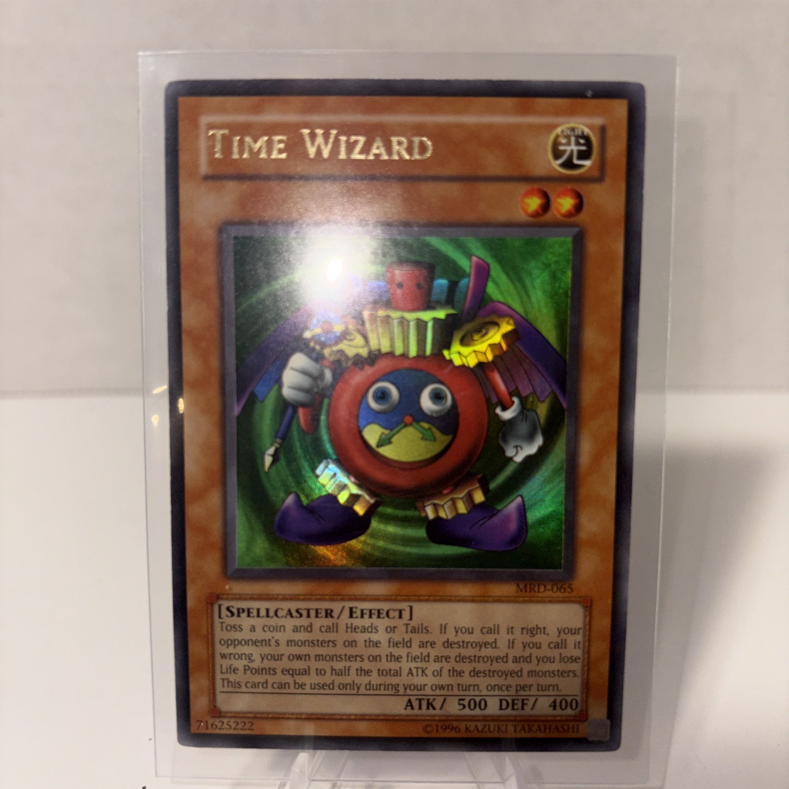 Konami Yu-Gi-Oh! Time Wizard MRD-065 Metal Raiders Rare Unlimited Edition