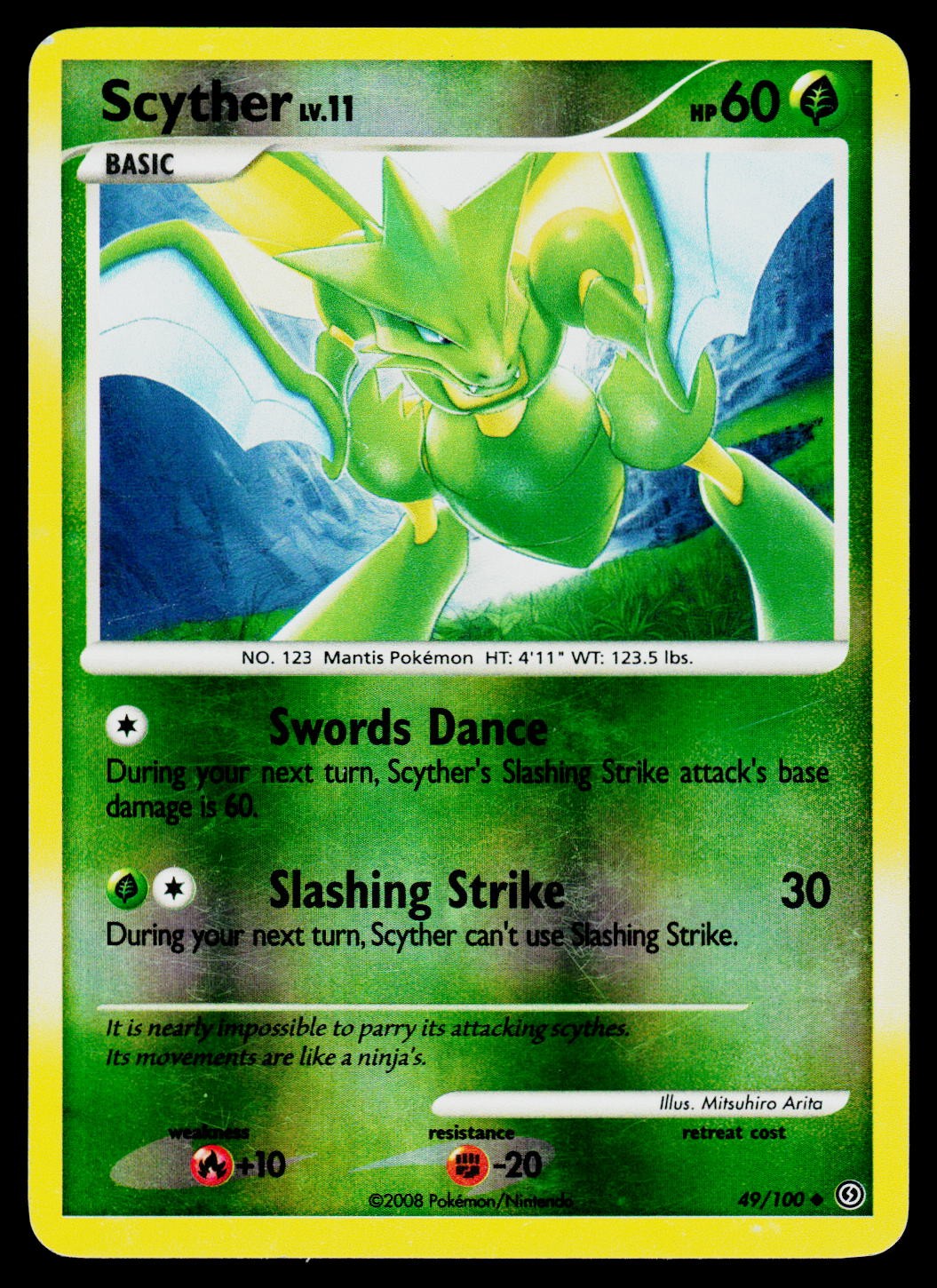 Stormfront Scyther 49/100 Reverse Holo MP