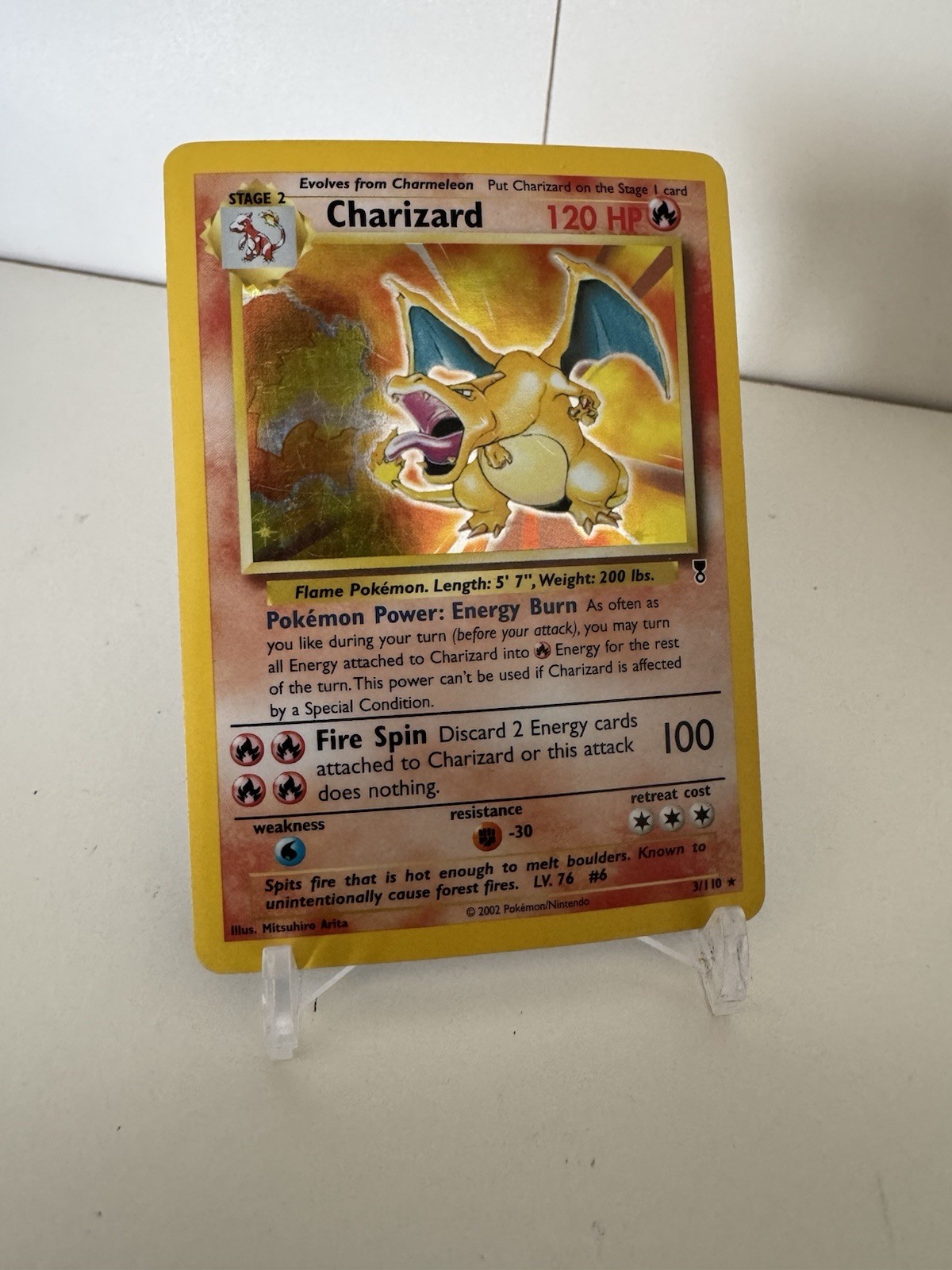 Charizard 3/110 Legendary Collection Holo Base Set 2002 Pokemon WoTC MP HP