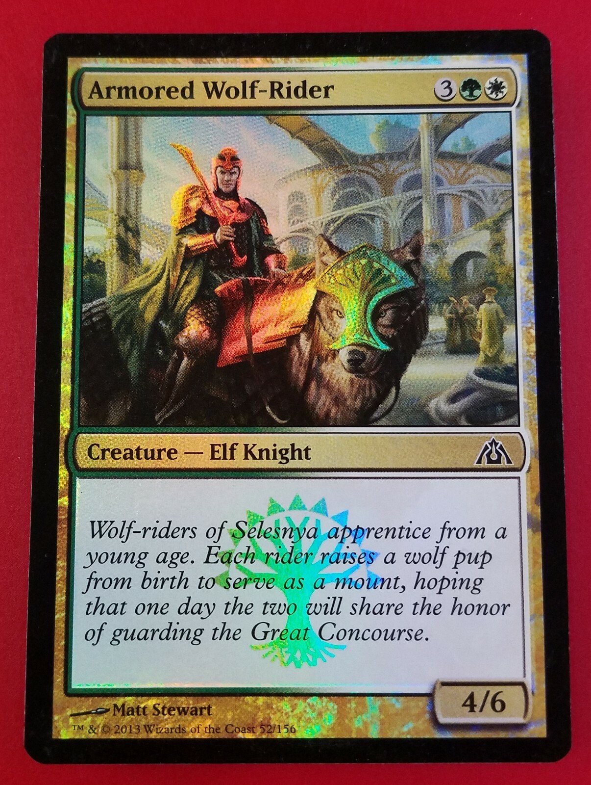 1x Armored Wolf-Rider | FOIL | Dragon’s Maze | MTG Magic Cards
