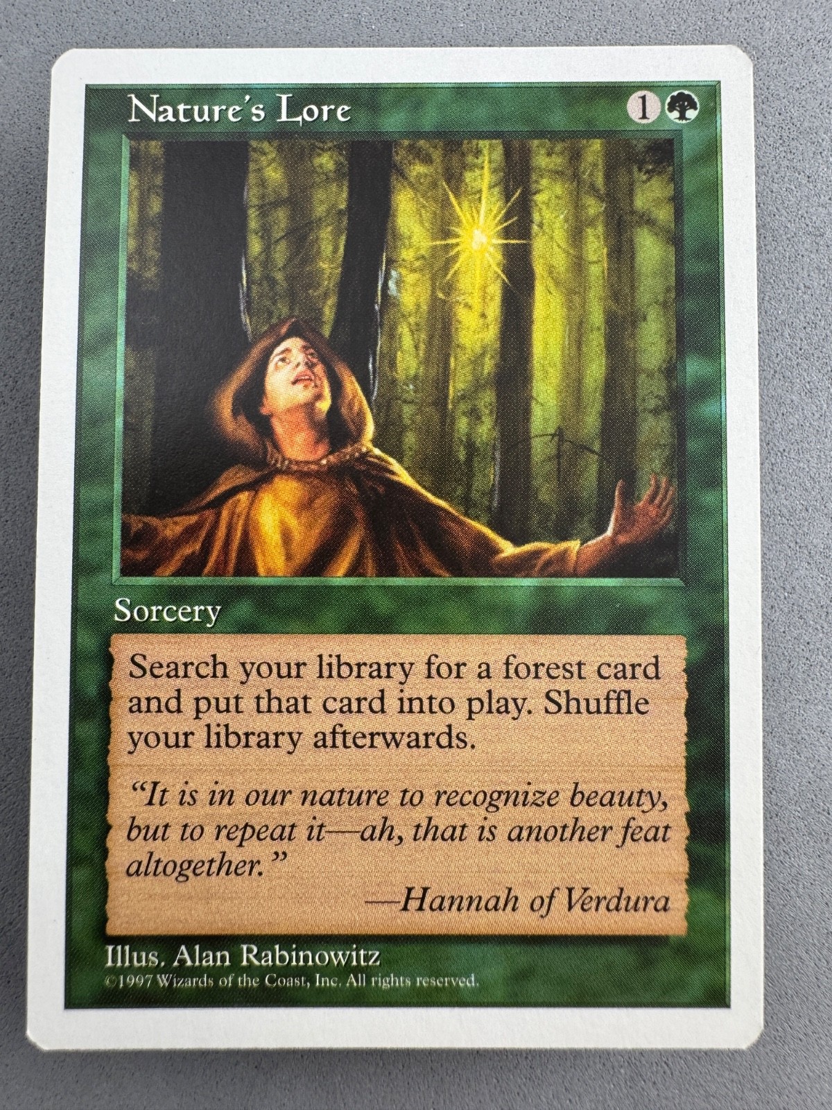 Nature’s Lore MtG 5th Edition—Unplayed Mint/Near Mint—Vintage Magic