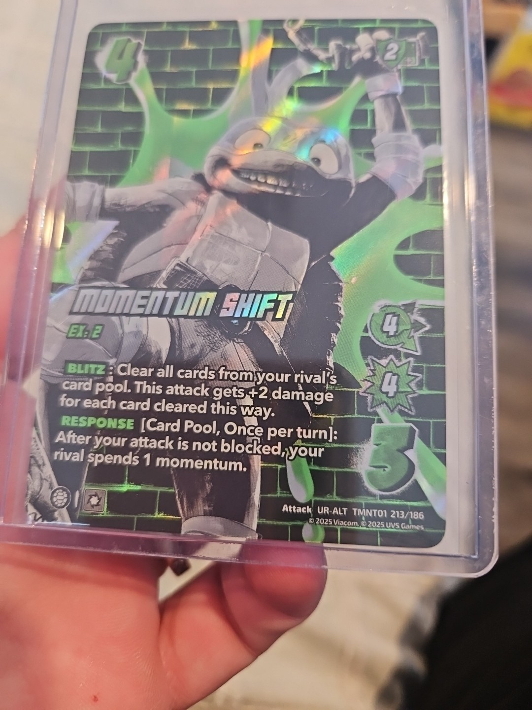 Universus TMNT Momentum Shift UR-Alt UV Reactive Ooze Alternate Art 213/186