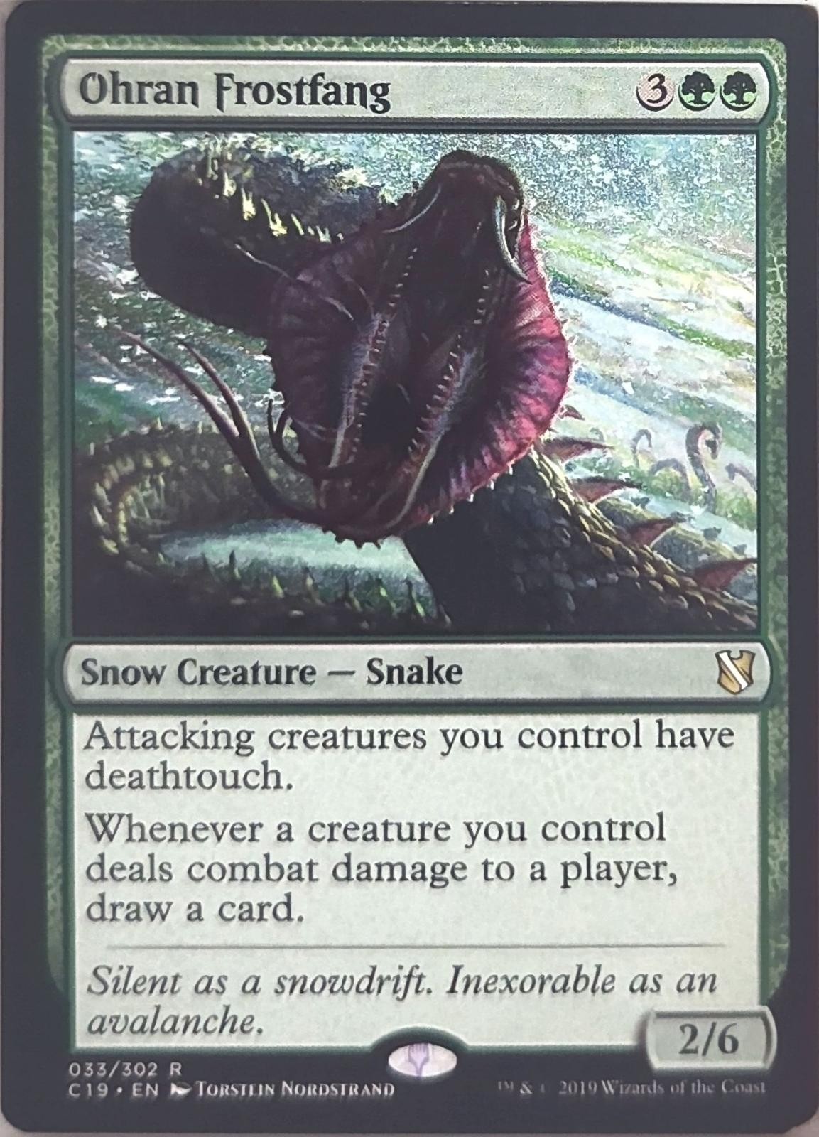 Magic: The Gathering Commander 2019 Ohran Frostfang 33 R LP