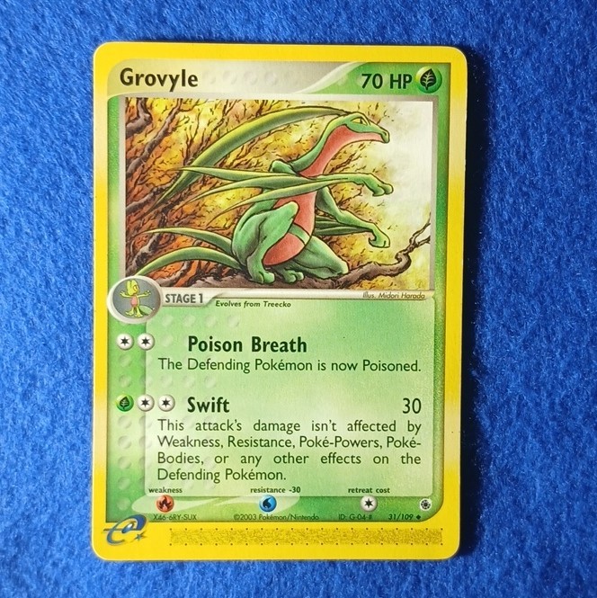 Grovyle 31/109 Uncommon Ruby & Sapphire Pokemon Near Mint