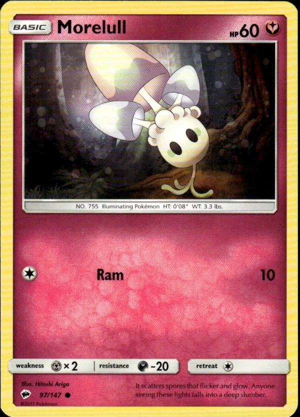 Morelull 97/147 SM – Burning Shadows Common Normal Fairy Hitoshi Ariga