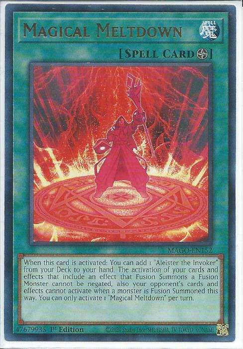 Yugioh – Magical Meltdown – 1st Edition Card