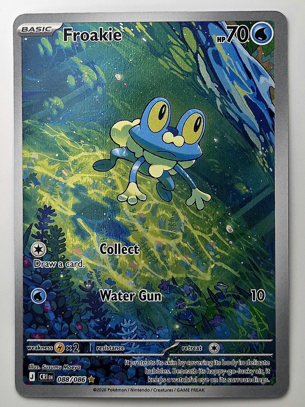 Froakie 088/086 Holo Illustration Rare Chaos Rising Pokemon Near Mint