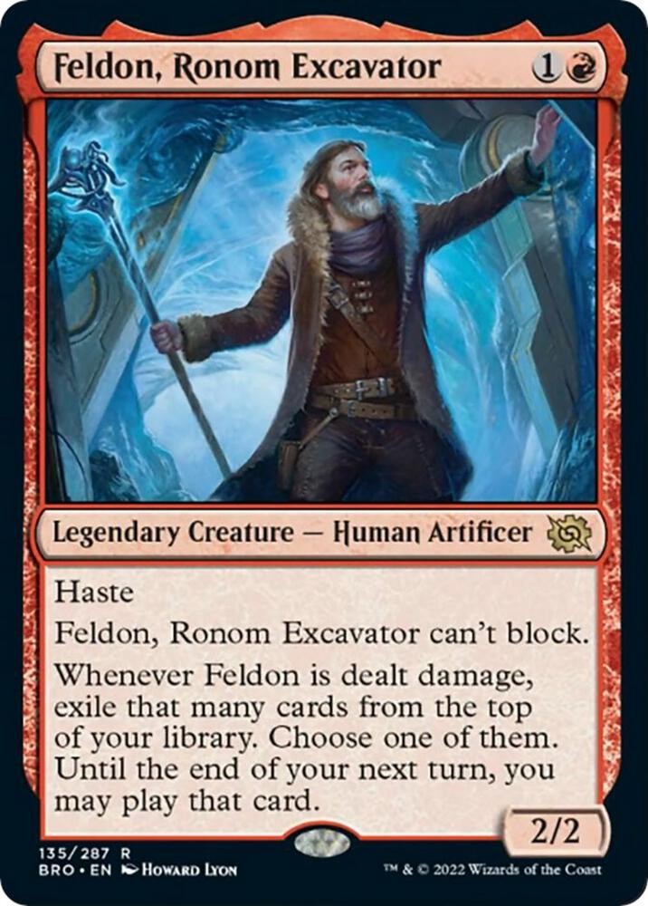 Feldon, Ronom Excavator 135 Rare The Brothers’ War Magic: The Gathering NM