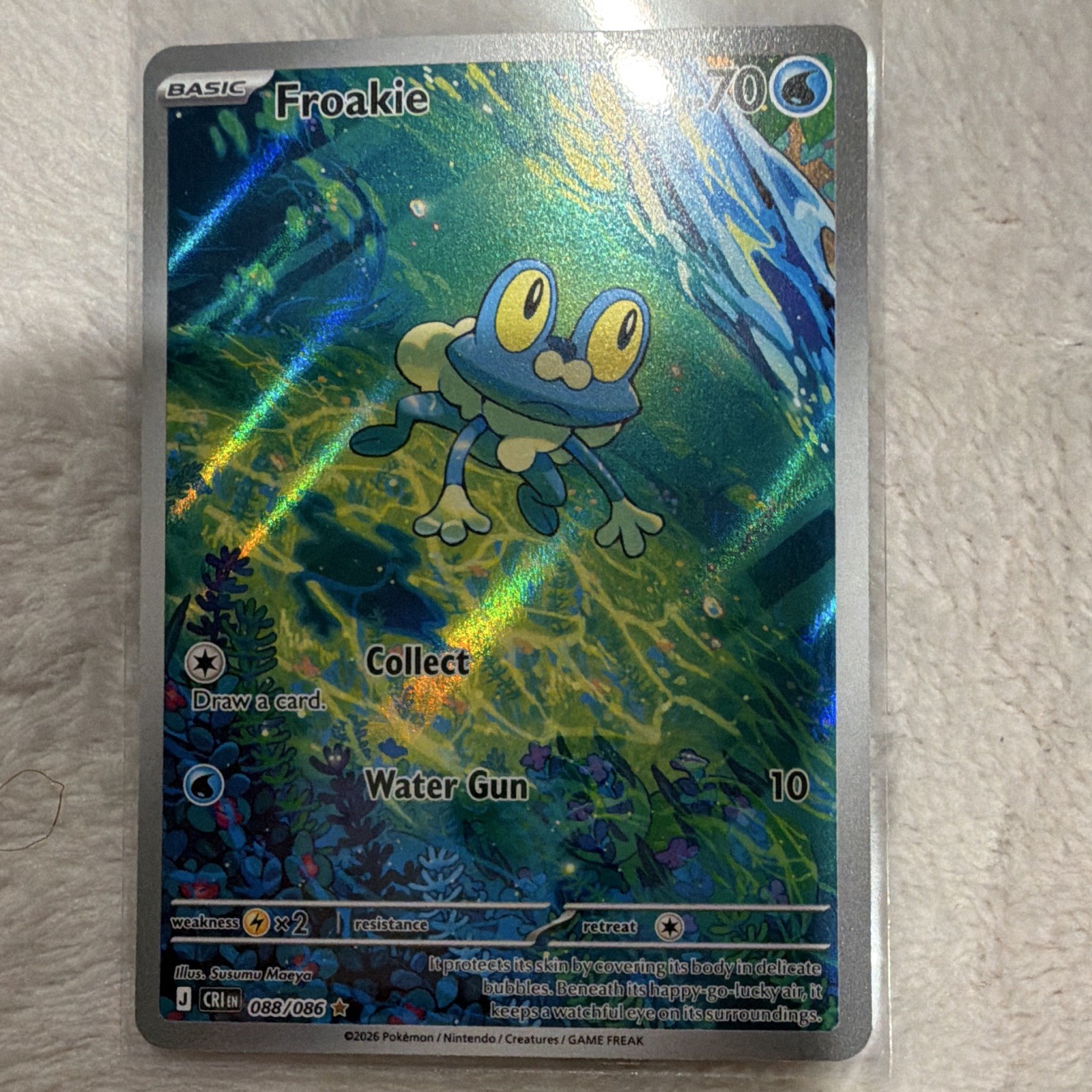 The Pokémon Company Pokémon TCG Froakie 088/086 Crown Zenith RH Eng 70HP Basic