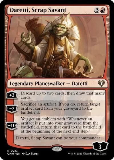 Daretti, Scrap Savant CMM #213 Rare Commander Masters Magic: The Gathering NM
