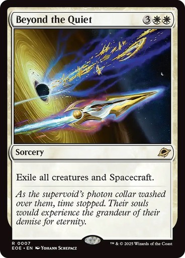 Beyond the Quiet NM Rare MTG Edge of Eternities [EOE] Sorcery Near Mint Regular