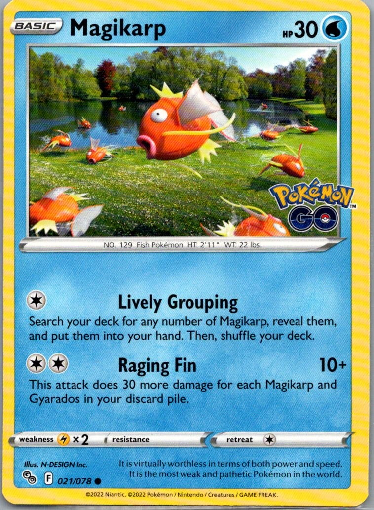Magikarp 021/078 Normal PGO N-DESIGN Inc. LP-NM