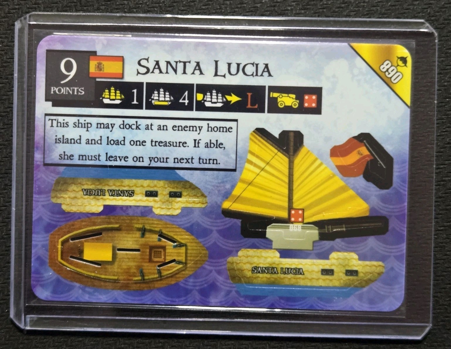 2007 Pirates CSG, At Oceans Edge – Santa Lucia #068, Rare Ship