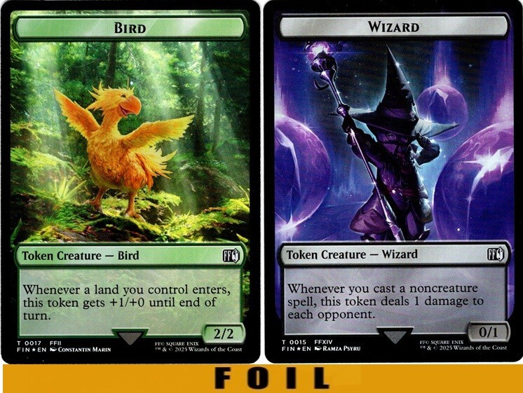 BIRD \ WIZARD TOKEN ** FOIL ** #17/15 – Final Fantasy – NM MTG