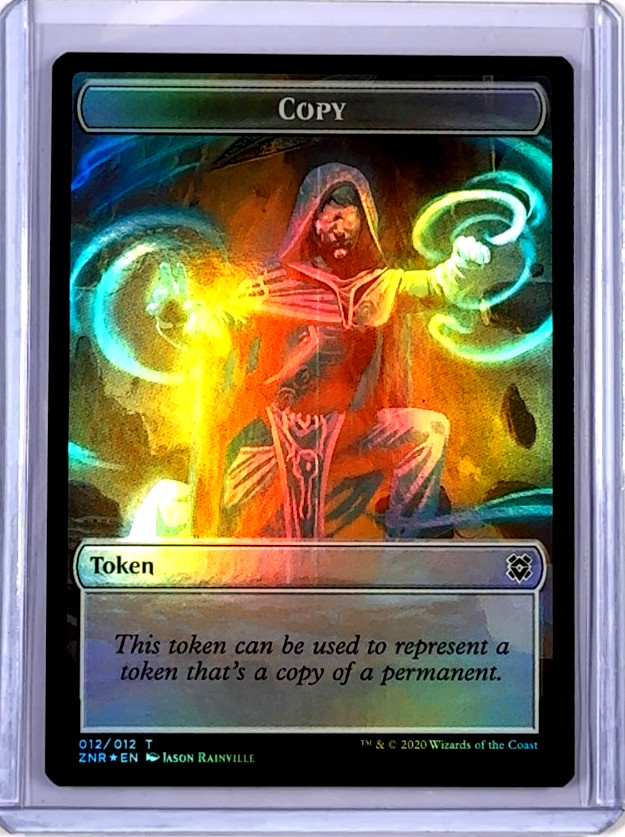 MTG Magic The Gathering Zendikar Rising Foil Token #12/6 Angel Warrior / Copy LP