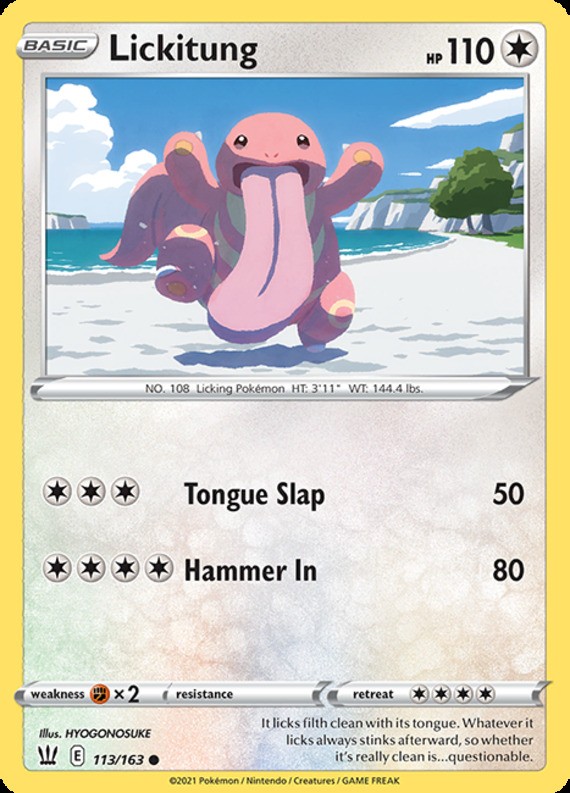 Lickitung – 113/163 – Common – Near Mint