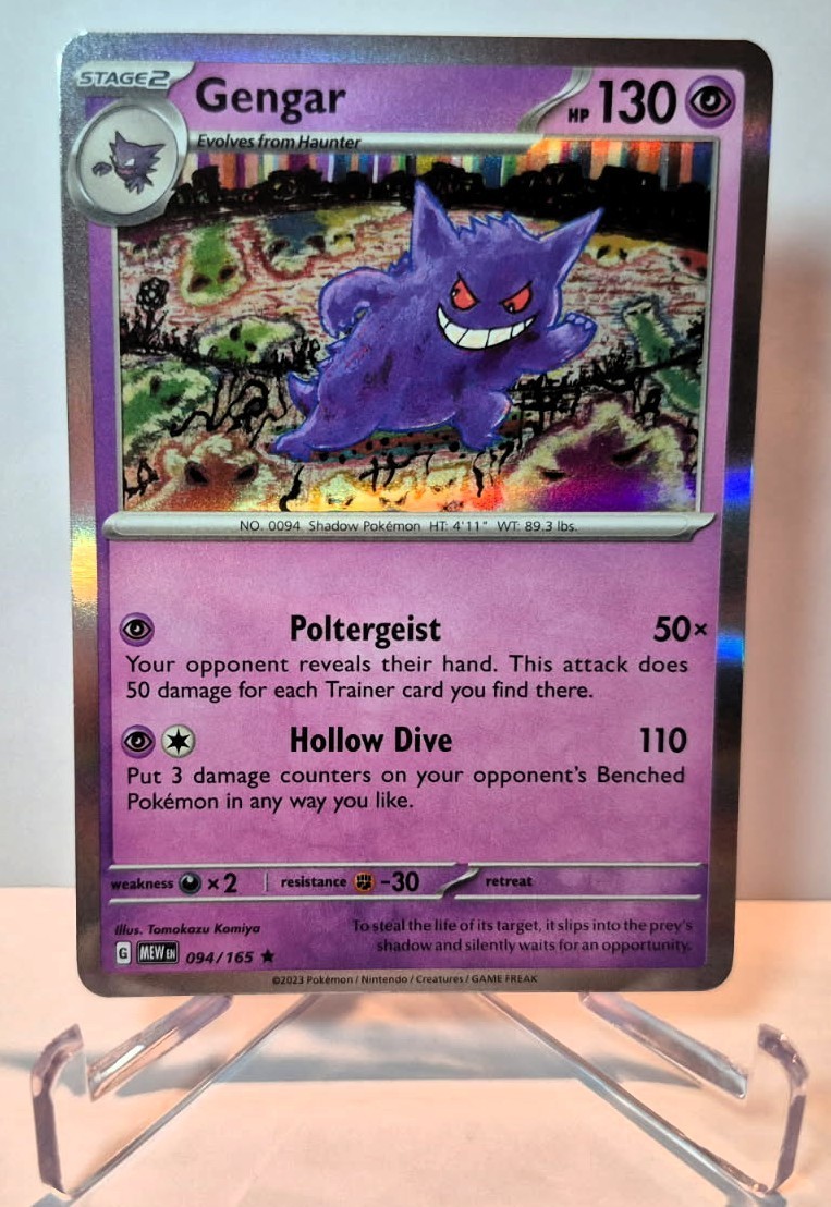 Gengar 094/165 SV: Scarlet & Violet 151 (MEW) Holo Rare 2023 Pokémon
