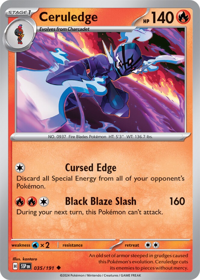 Ceruledge – 035/191 – Uncommon – Near Mint