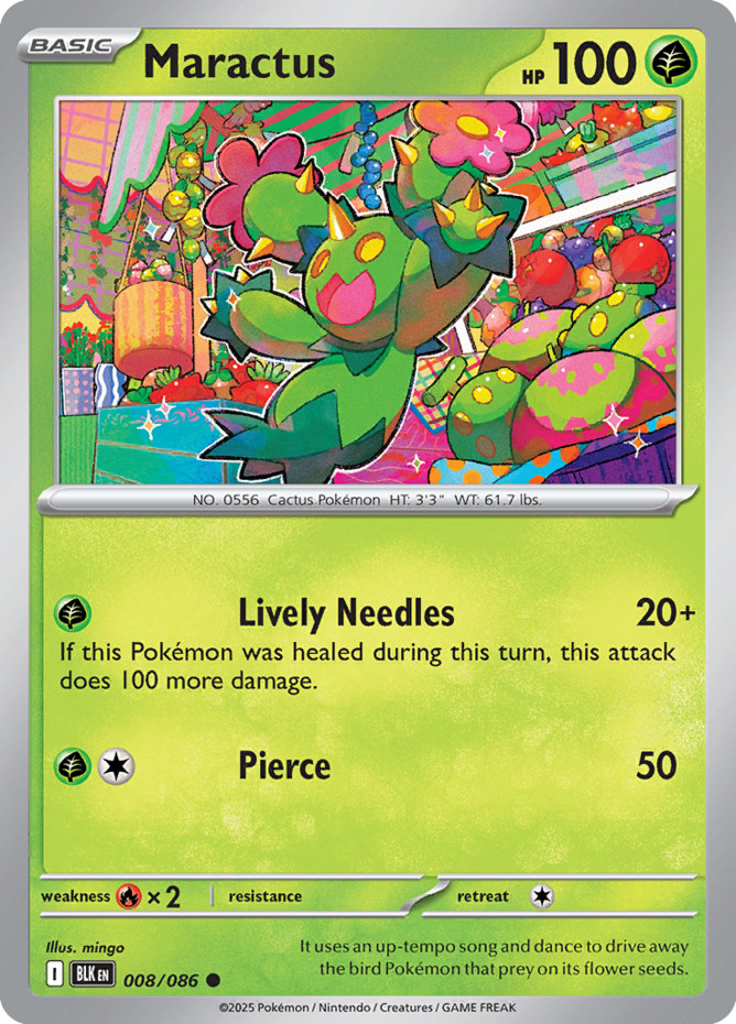 Maractus – 008/086 – Common – Reverse Holo – Near Mint