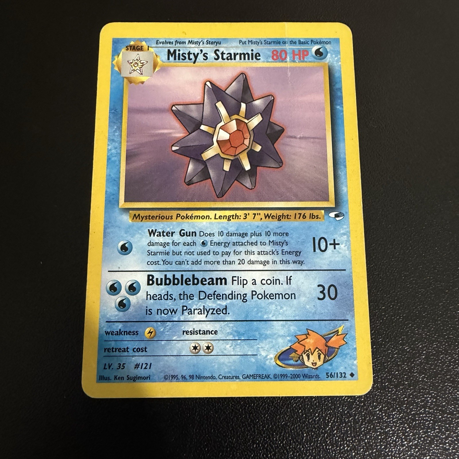 Misty’s Starmie 056/132 Gym Heroes Uncommon Unlimited LP
