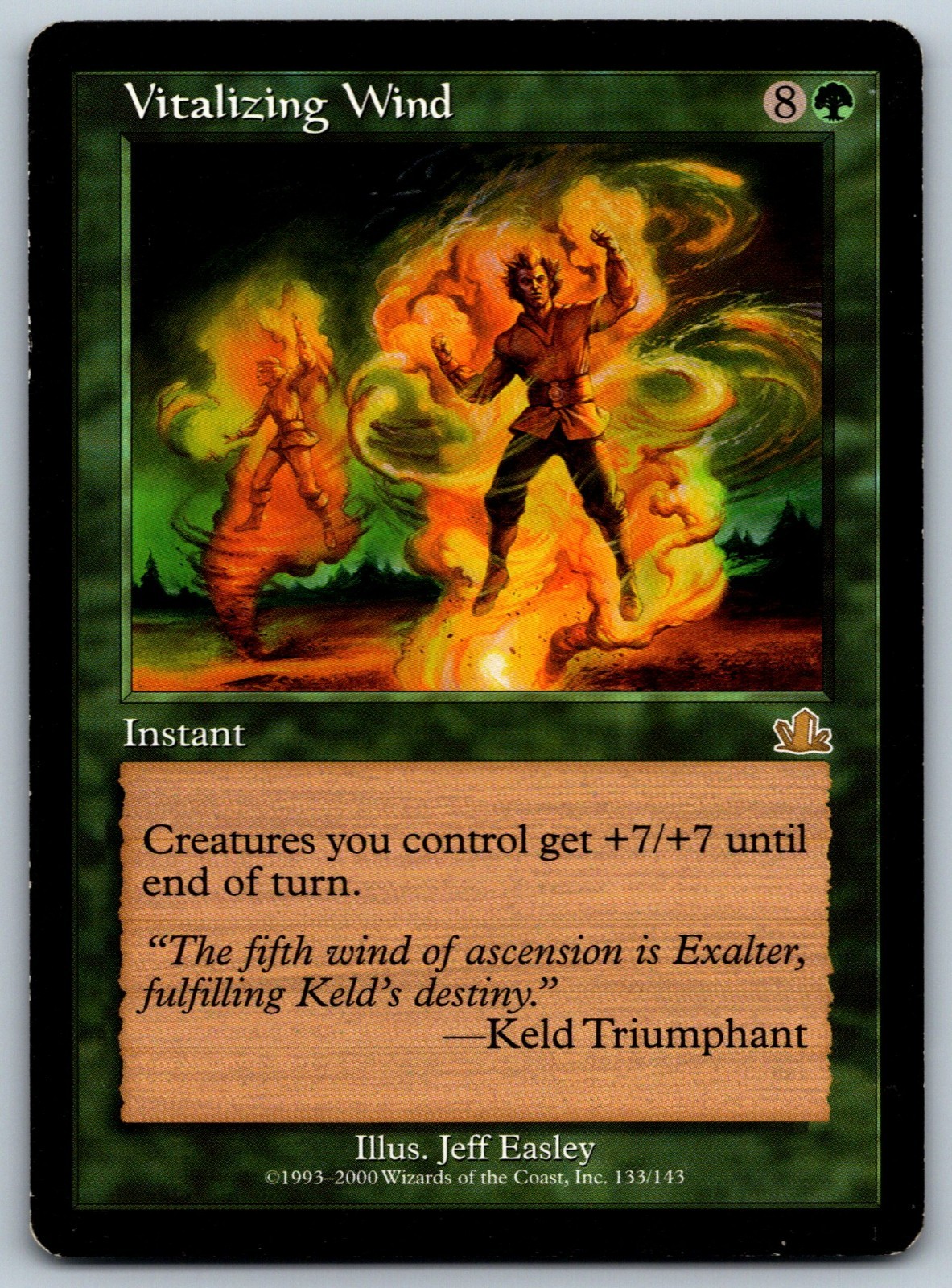 Vitalizing Wind – Prophecy – Vintage Magic – MTG – Heavily Played