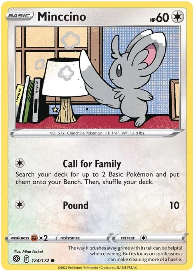 Minccino – 124/172 – Common – Near Mint