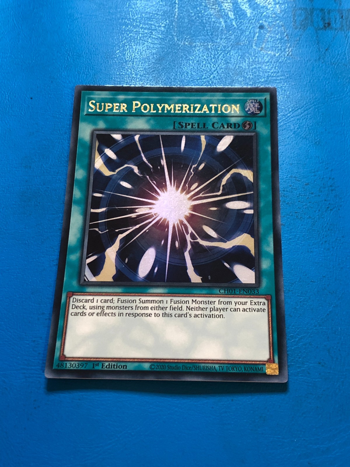YUGIOH Ultra Rare Super Polymerization CH01-EN033 1st Edition