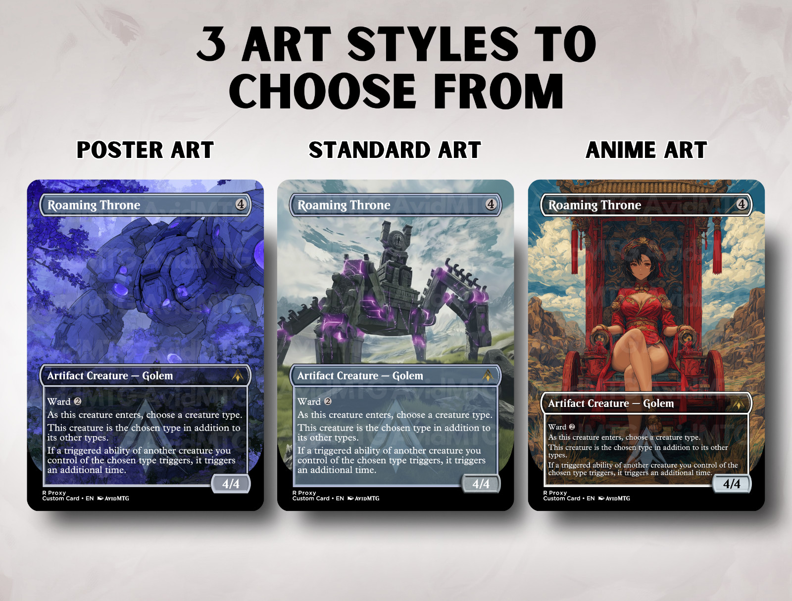 Roaming Throne – Custom Magic: The Gathering Card