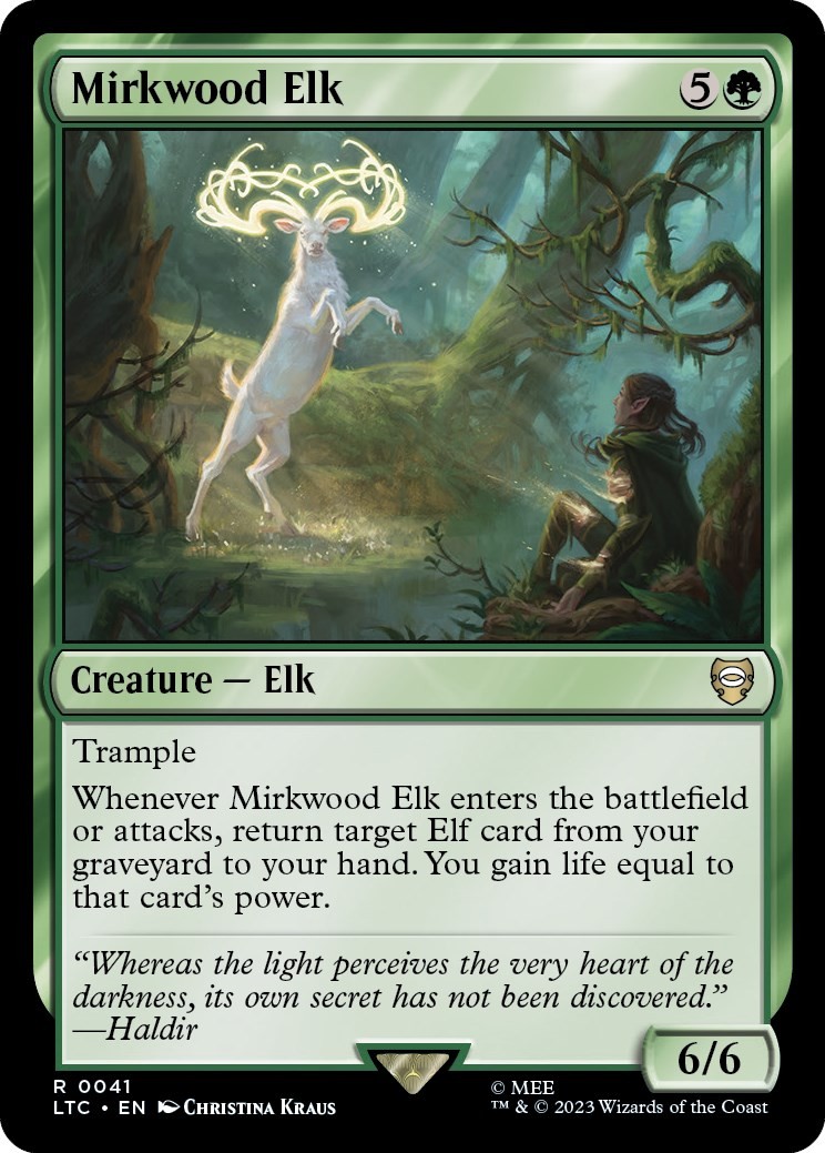 Mirkwood Elk Commander: The Lord of the Rings: Tales of Middle-earth NM MTG