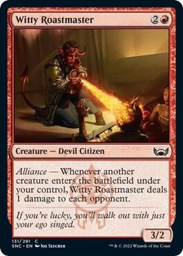 1x Witty Roastmaster – Streets of New Capenna – NM – MTG