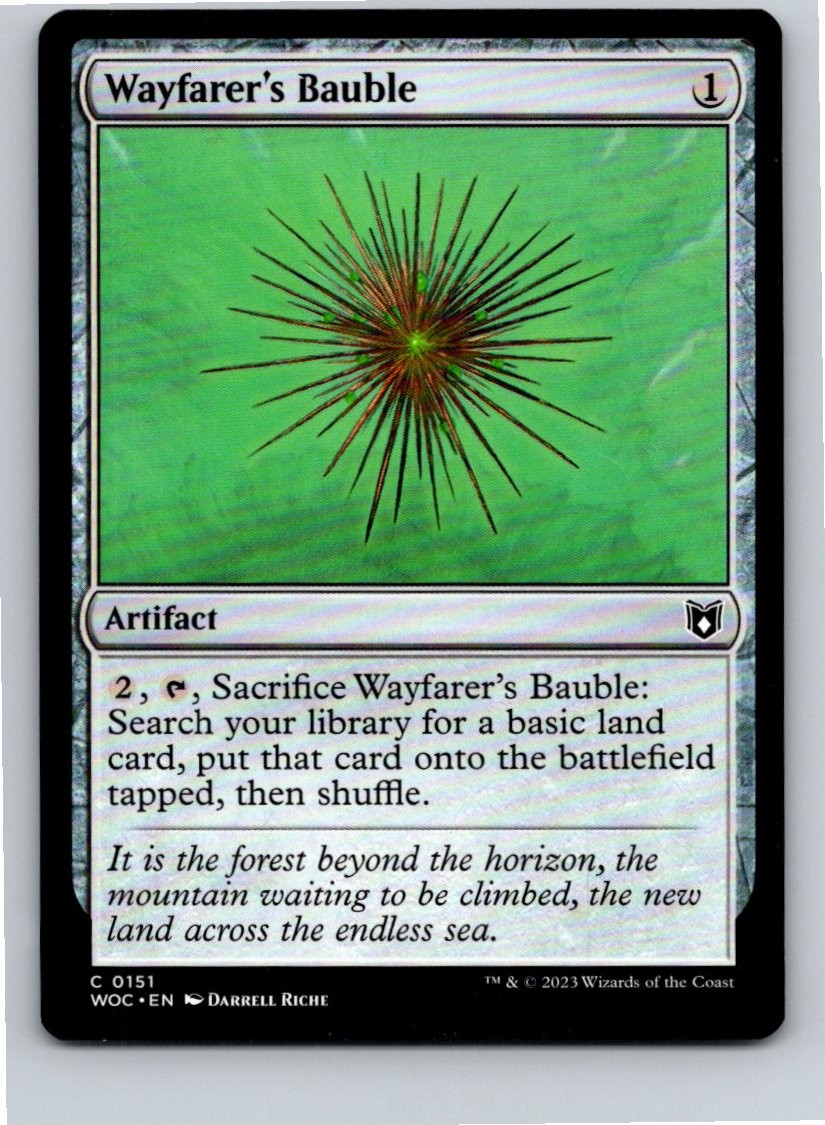 Magic the Gathering Wayfarer’s Bauble Commander: Wilds of Eldraine MTG Free Ship