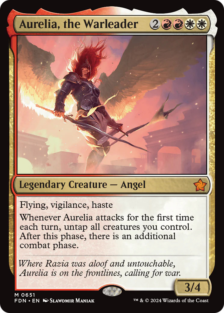 Aurelia, the Warleader [Foundations] Near Mint