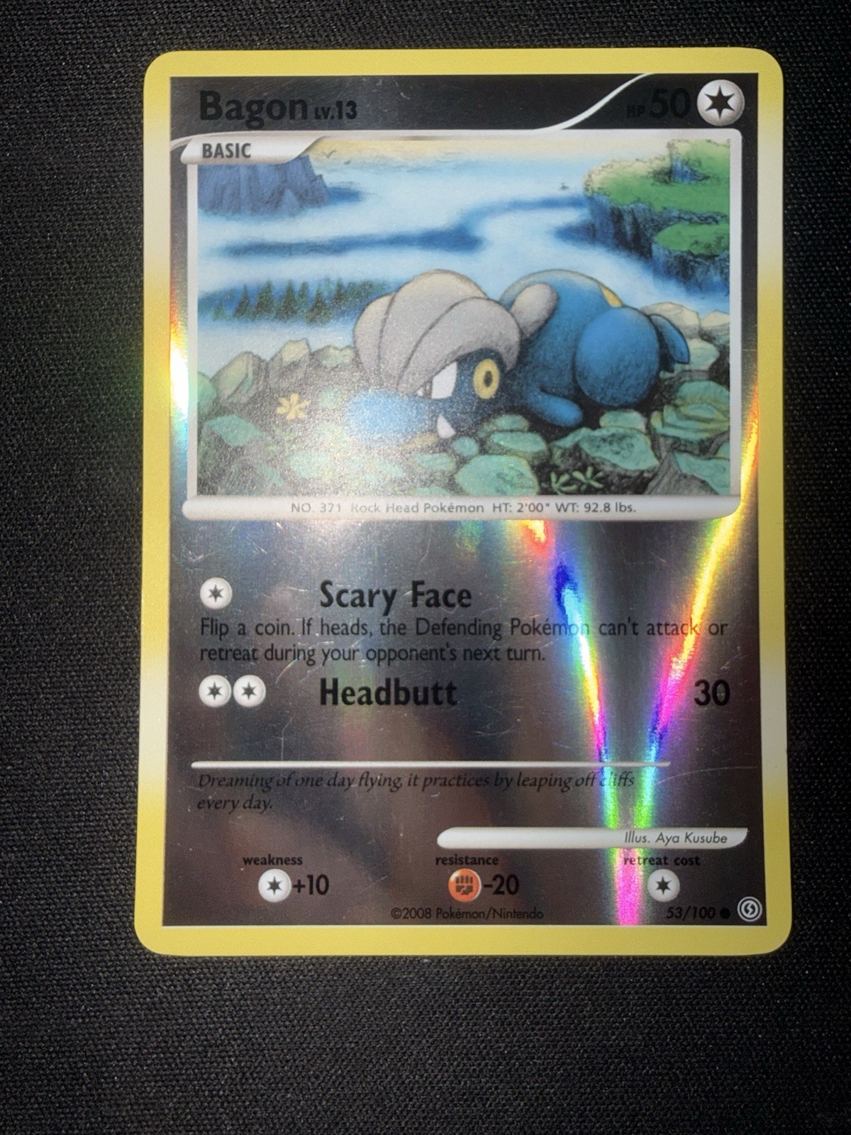 Bagon 53/100 Stormfront Reverse Holo